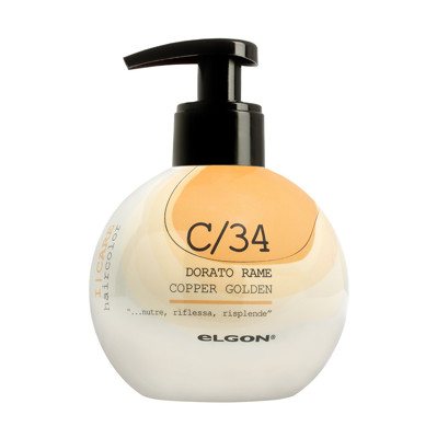 ELGON I CARE, dažantis kondicionierius, C/34 Copper Golden, auksinė vario spalva, 200 ml