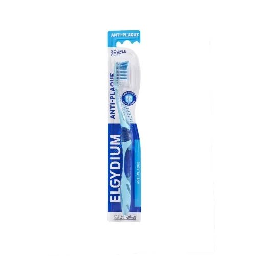 ELGYDIUM ANTI-PLAQUE Soft dantų šepetėlis, minkštas
