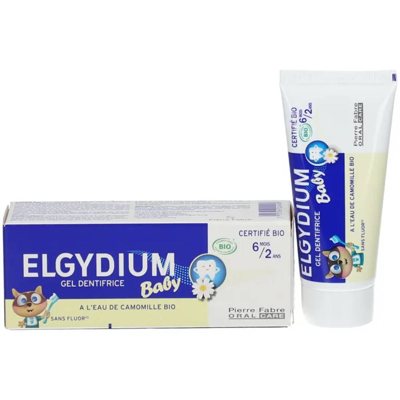 ELGYDIUM BABY BIO, dantų pasta vaikams nuo 6 mėn., 1 vnt., 30 ml