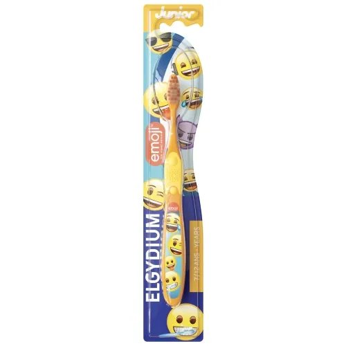 ELGYDIUM JUNIOR Emoji dantų šepetėlis vaikams, 7–., 12 m