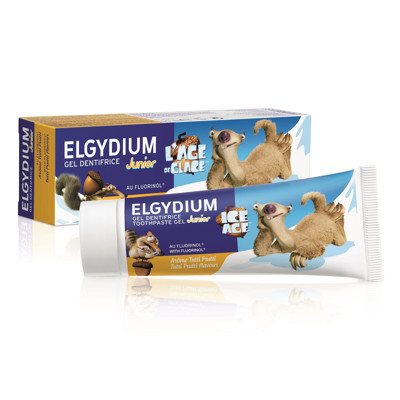 ELGYDIUM JUNIOR TUTTI FRUTTI, dantų pasta, 7 - ., 50 ml, 12 m