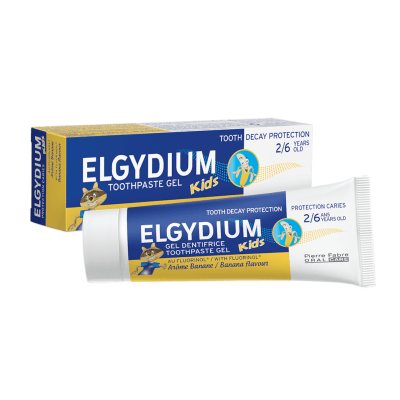 Elgydium Kids bananų skonio dantų pasta, 50 ml