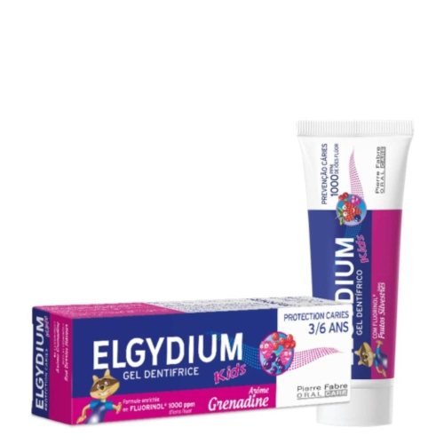ELGYDIUM KIDS Red Berries dantų pasta-gelis vaikams, uogų skonio, 3, 6 m