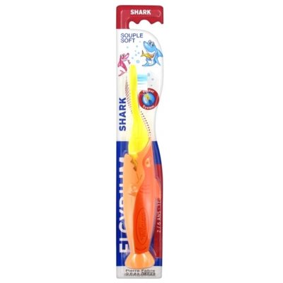 ELGYDIUM KIDS SHARK, dantų šepetėlis vaikams, 2–., 1 vnt., 6 m