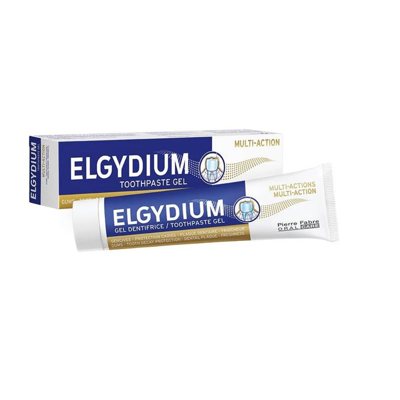 ELGYDIUM MULTI ACTION 5 in 1, dantų pasta gelis, 75 ml