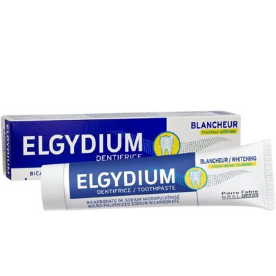 ELGYDIUM, WHITENING COOL LEMON, dantų pasta, balinamoji, citrinų skonio, 1 vnt., 75 ml