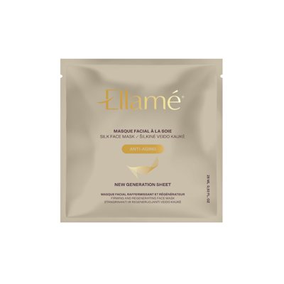 ELLAME ANTI-AGING, šilkinė veido kaukė, 1 vnt