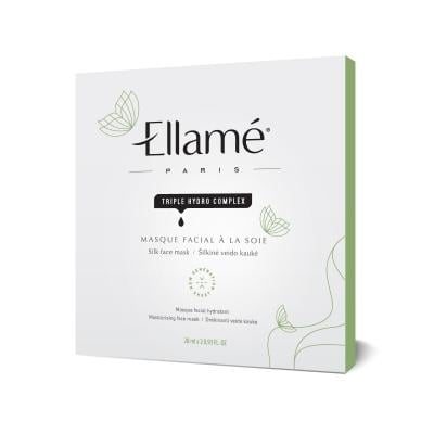 ELLAME šilkinė veido kaukė Triple Hydro Complex, 2 vnt