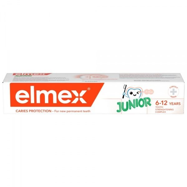 ELMEX dantų pasta vaikams nuo ėduonies CARIES PROTECTION JUNIOR, 6−., 75 ml, 12 m