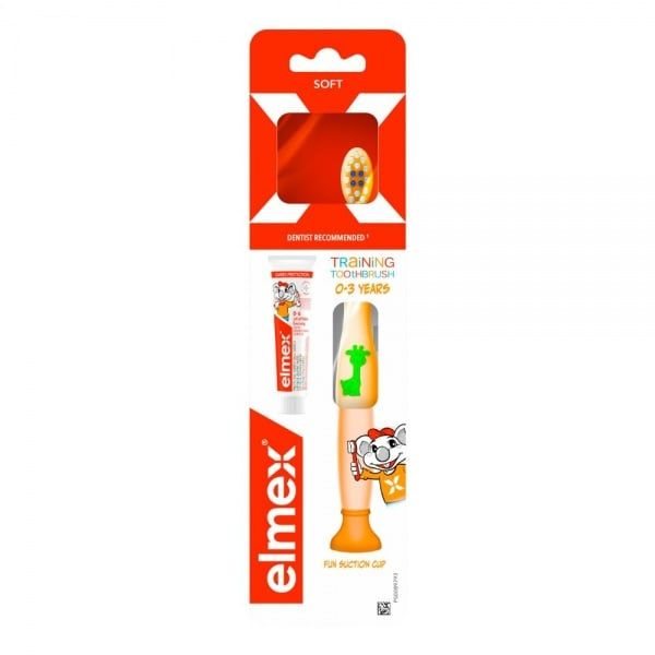ELMEX dantų šepetėlis vaikams TRAINING SOFT, minkštas, 0-., 1 vnt., 3 m