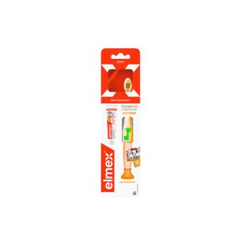 ELMEX minkštas dantų šepetėlis vaikams TRAINING SOFT, nuo 0−3 metų, 1 vnt
