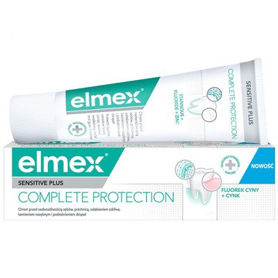 ELMEX SENSITIVE PLUS COMPLETE PROTECTION, dantų pasta, 75 ml