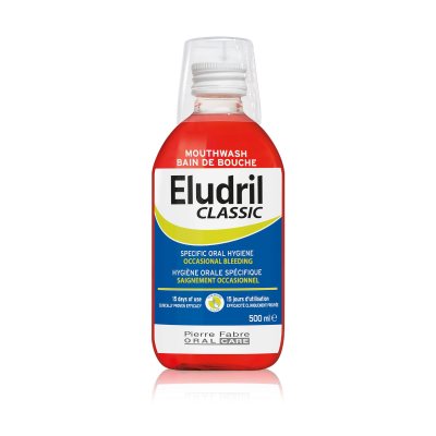 ELUDRIL burnos skalavimo skystis CLASSIC, nuo ., 500ml, 6 m