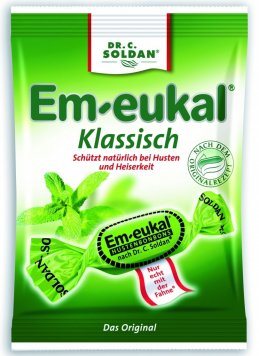 EM-EUKAL klasikinio skonio su eukaliptu ir saldikliais pastilės, 75 g