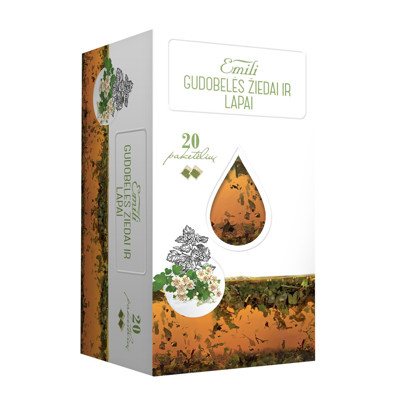 EMILI GUDOBELĖS ŽIEDAI IR LAPAI, 20 vnt., 1.5 g