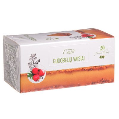 EMILI GUDOBELIŲ VAISIAI, žolelių arbata, 20 vnt., 1.5 g
