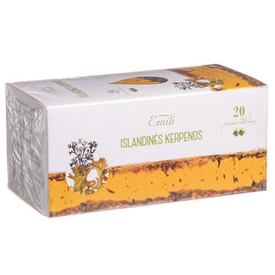 EMILI ISLANDINĖS KERPENOS, žolelių arbata, 20 vnt., 1.5 g