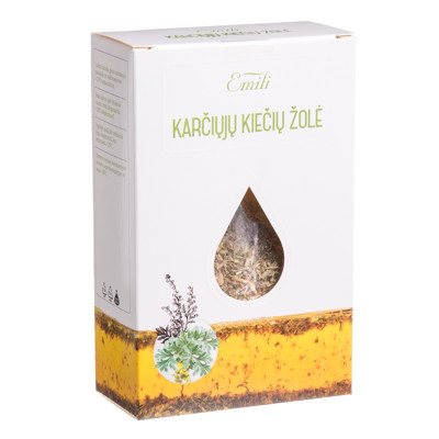 EMILI KARČIŲJŲ KIEČIŲ ŽOLĖ, žolelių arbata, 40 g