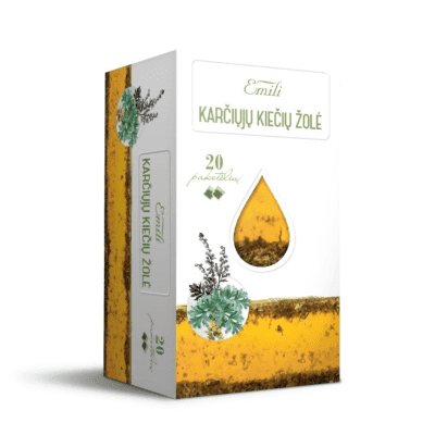 Emili karčiųjų kiečių žolės arbata (h. Absinthii), N20, 1.5 g