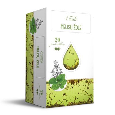 EMILI MELISŲ ŽOLĖ, žolelių arbata, 20 vnt., 1.5 g