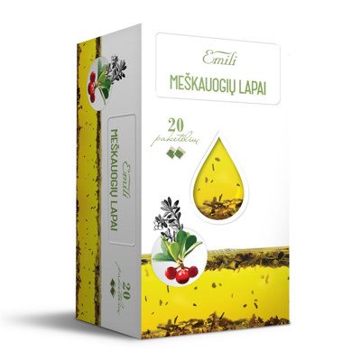EMILI MEŠKAUOGIŲ LAPAI, žolelių arbata, 20 vnt., 1.5 g