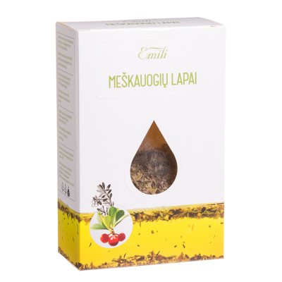 EMILI MEŠKAUOGIŲ LAPAI, žolelių arbata, 40 g