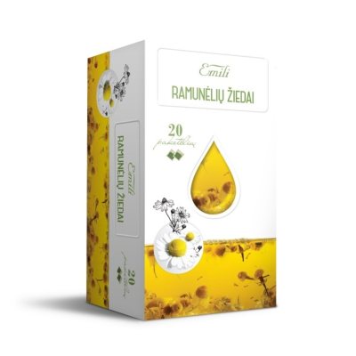 Emili ramunėlių arbata (fl.Chamomillae), N20, 1.5 g