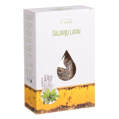 EMILI ŠALAVIJŲ LAPAI, žolelių arbata, 40 g