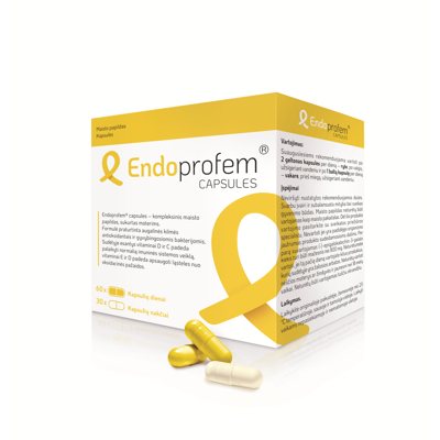 ENDOPROFEM CAPSULES, maisto papildas, 60+30 kapsulių
