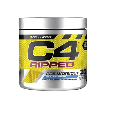 Energijai Cellucor C4 Ripped Mėlynųjų Aviečių skonio, 180 g