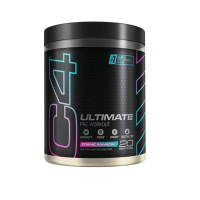 Energijai Cellucor C4 Ultimate 20 Porcijų Cosmic Rainbow skonio