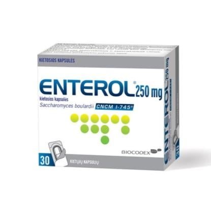 Enterol 250 mg kietosios kapsulės N30