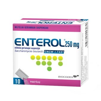 Enterol, 250mg, milteliai geriamajai suspensijai, N10