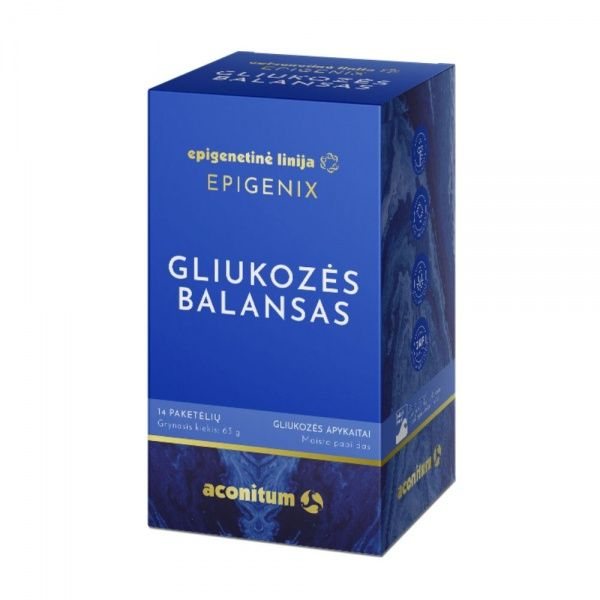 EPIGENIX maisto papildas GLIUKOZES BALANSAS, 14 pak.