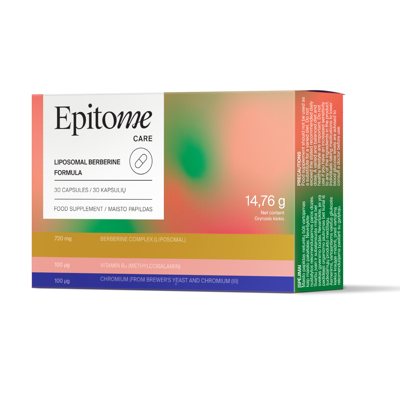 EPITOME Care Liposomal Berberine Formula, 30 kapsulių