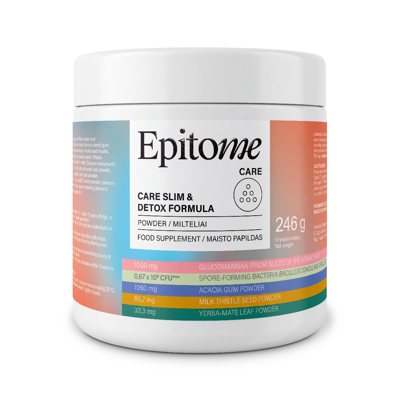 EPITOME CARE SLIM & DETOX FORMULA, ., milteliai, 246 g