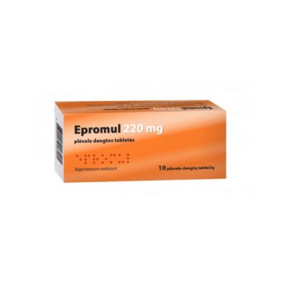 Epromul 220 mg plėvele dengtos tabletės N10
