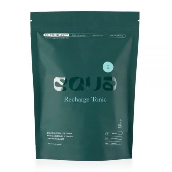 EQUA maisto papildas elektrolitai RECHARGE TONIC, žaliosios citrinos ir mėtu skonio, 20 pak.