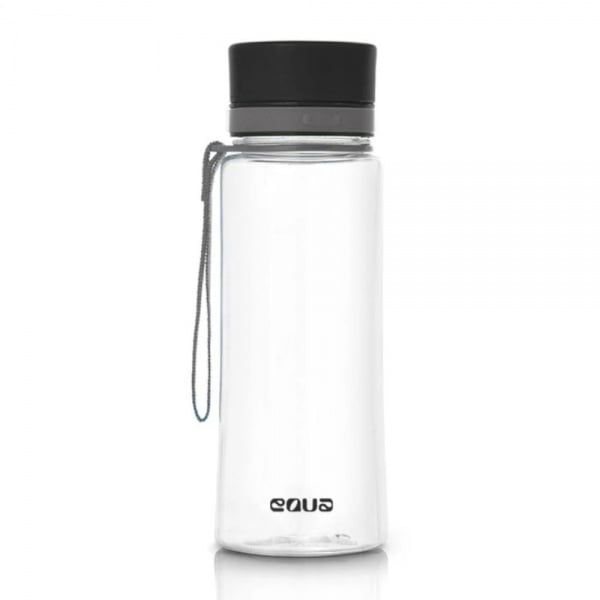 EQUA plastikinė gertuvė PLAIN BLACK, 600 ml