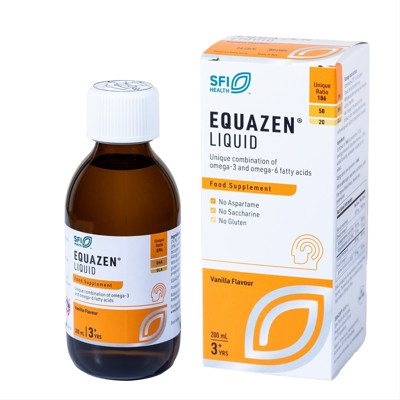 EQUAZEN, vanilės skonio skystis, 200 ml