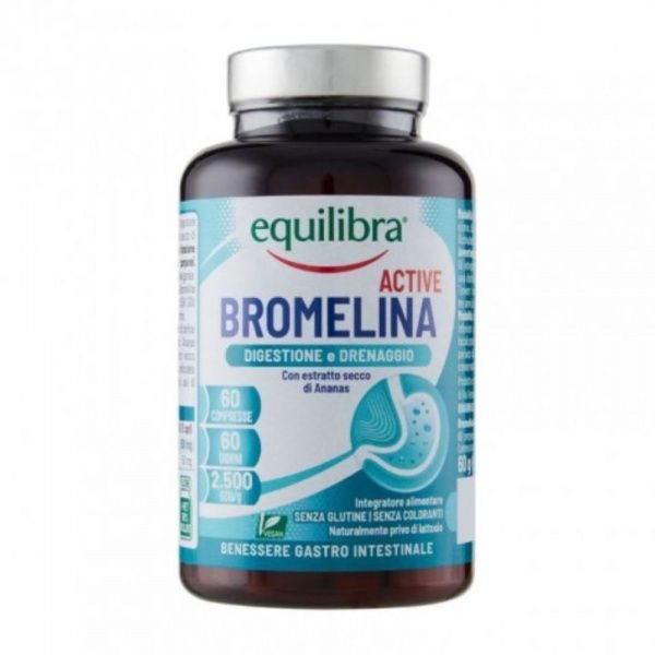 EQUILIBRA maisto papildas BROMELINA ACTIVE, 60 tab.