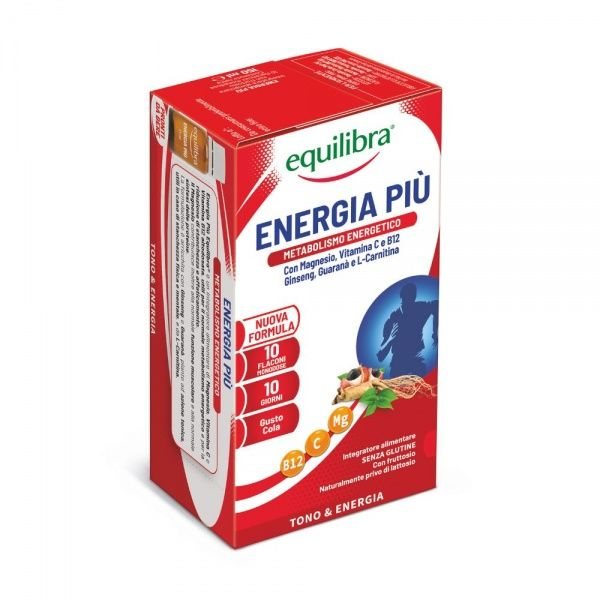 EQUILIBRA maisto papildas ENERGIA PIU, x 15 ml, 10 vnt