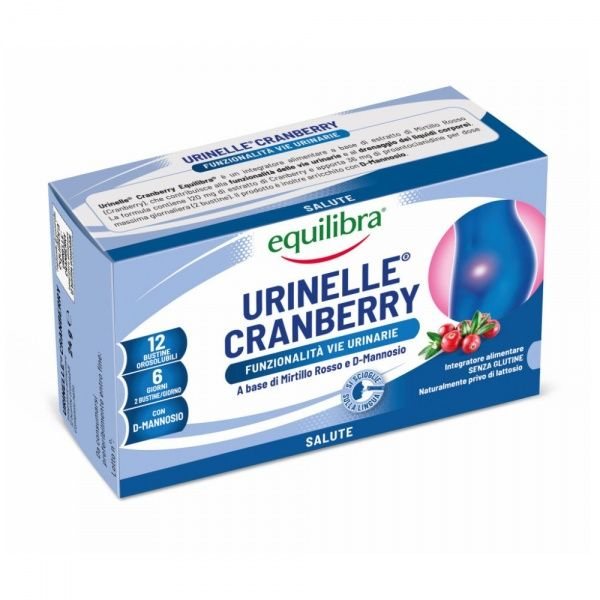 EQUILIBRA maisto papildas URINELLE CRANBERRY, 12 pak.