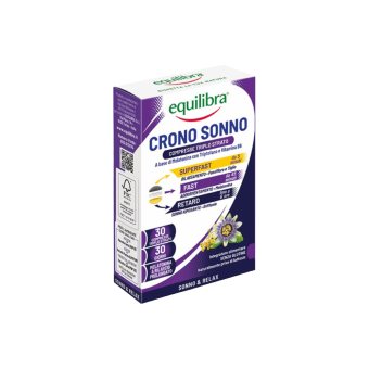 EQUILIBRA miegui ir atsipalaidavimui CRONO SONNO, 30 tablečių