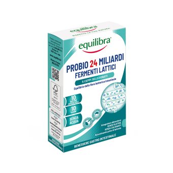 EQUILIBRA probiotikai PROBIO 24 MILIARDI DI FERMENTI, 10 pakelių