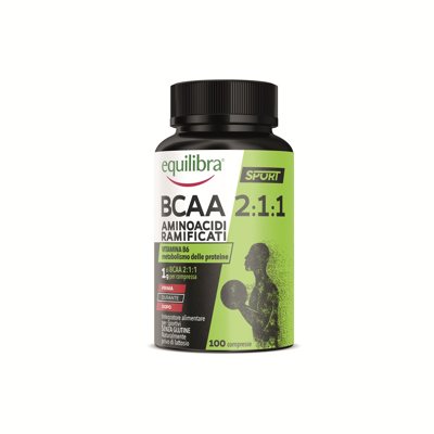 EQUILIBRA ŠAKOTOSIOS GRANDINĖS AMINORŪGŠTYS BCAA, 100 tablečių