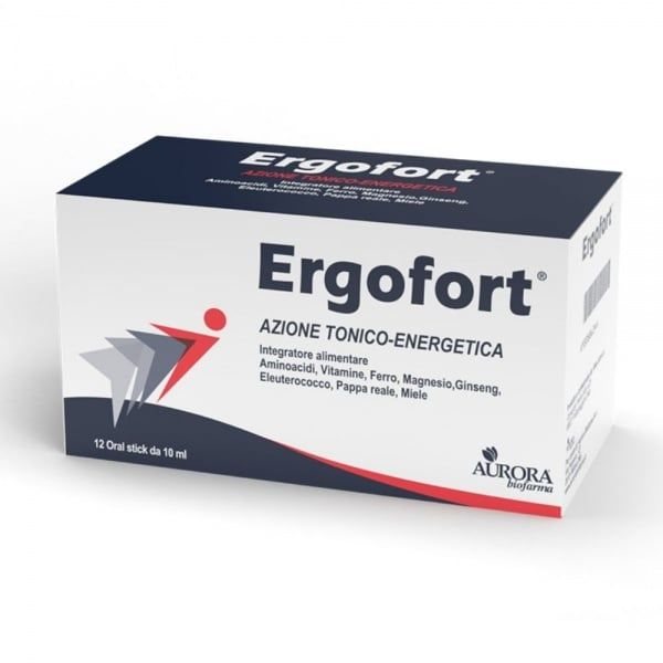 ERGOFORT maisto papildas NUOVARGIUI IR IMUNITETUI, x 10 ml, 12 vnt