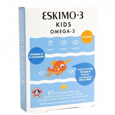 Eskio-3 Kids kramtomosios tabletės, N27 (galiojimas 09-2025)