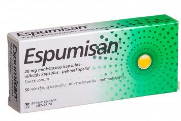 ESPUMISAN 40 mg kapsulės N50