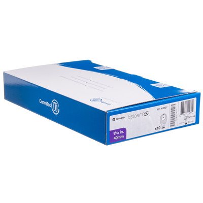 ESTEEM+, išmatų rinktuvų maišeliai, atviri, su filtru, vienos dalies ir pasleptu dvigubu užsegimu, 10 vnt., 40 mm